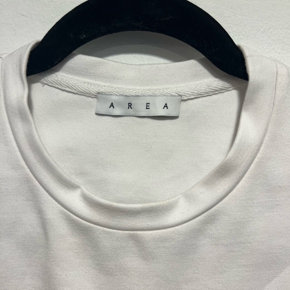 AREA White crystal bustier T shirt - Picture 9 of 11